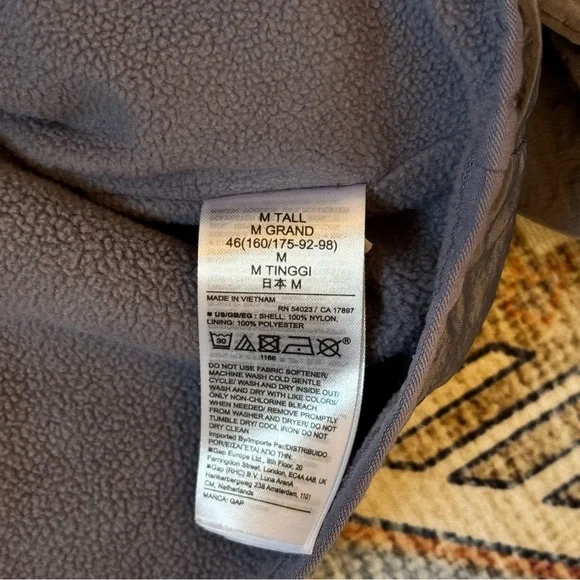 GapFit Women’s Fleece Lined 1/2 Zip Track Jacket Size Medium Tall - Picture 11 of 11